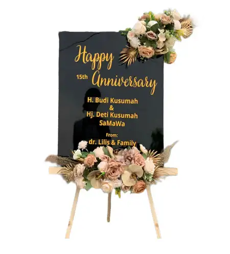 Papan Bunga Akrilik Waliwis