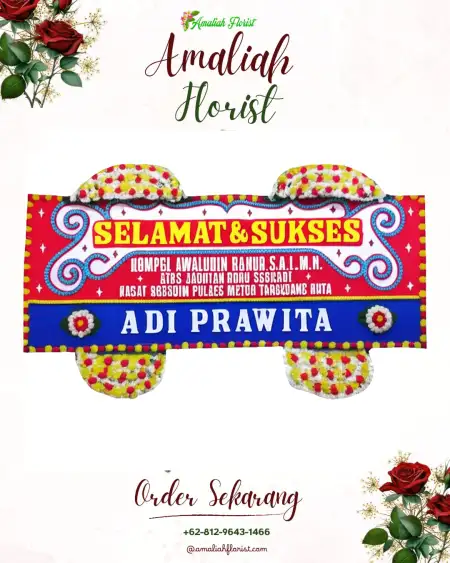 Papan Bunga Ucapan Selamat Waliwis